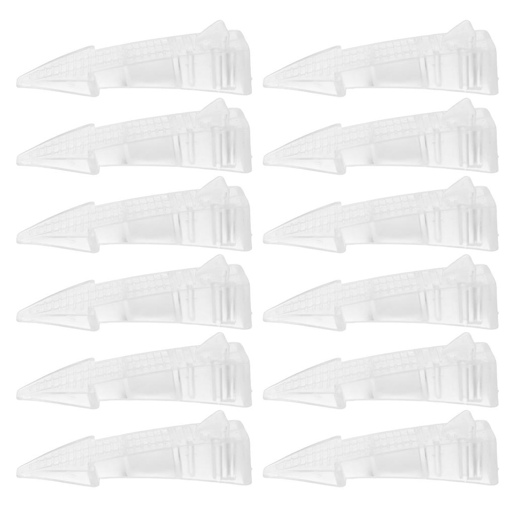 20Pcs Door Wedge PVC Door Stopper Non-Slip Heavy-Duty Safety Blocker for Interior Bedroom Office Living Room Floor Carpet Draft