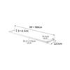 Yamazaki Jitsugyo Kamoi Telescopic Indoor Clothes Drying Hanger Depth Wide White W99-180 x D22.5 x H5-6.5cm Tower Indoor Drying Does Not Hit Doors or