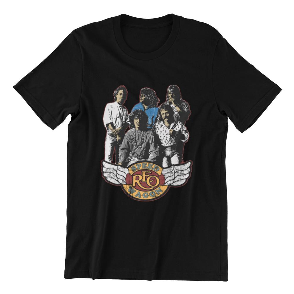 

REO Speedwagon 70s 80s Classic Rock n Roll Legends Ring Spun Cotton Tee Unisex T-Shirt M
