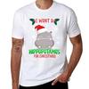 I Want A Hippo For Christmas TShirt NonShrink Basic Cotton TShirt