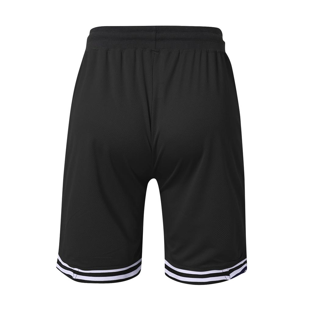 Men's Summer Drawstring Athletic Shorts Loose Fit Gym Training Shorts with Side Zipper Pockets Lightweight Breathable Fabric