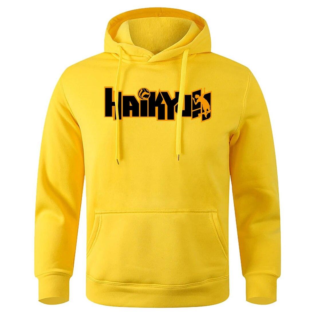 

Японская толстовка с принтом букв в стиле аниме Haikyuu, унисекс, повседневная винтажная уличная спортивная кофта с капюшоном, базовые классические модные толстовки S