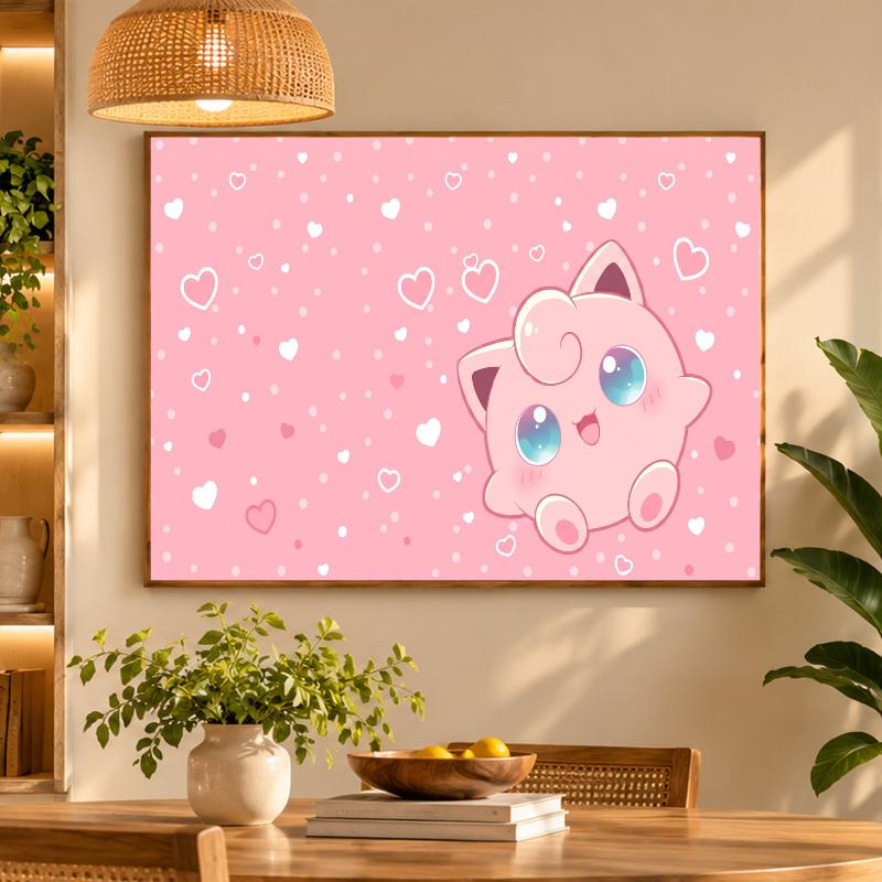 5D Diamond Painting Jigglypuff DIY Full Drill Diamond Art Kit Home Decoration
