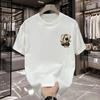 Premium Men's Heavyweight Cotton Streetwear T-Shirt - Trendy Loose-Fit, Short-Sleeve Summer Top