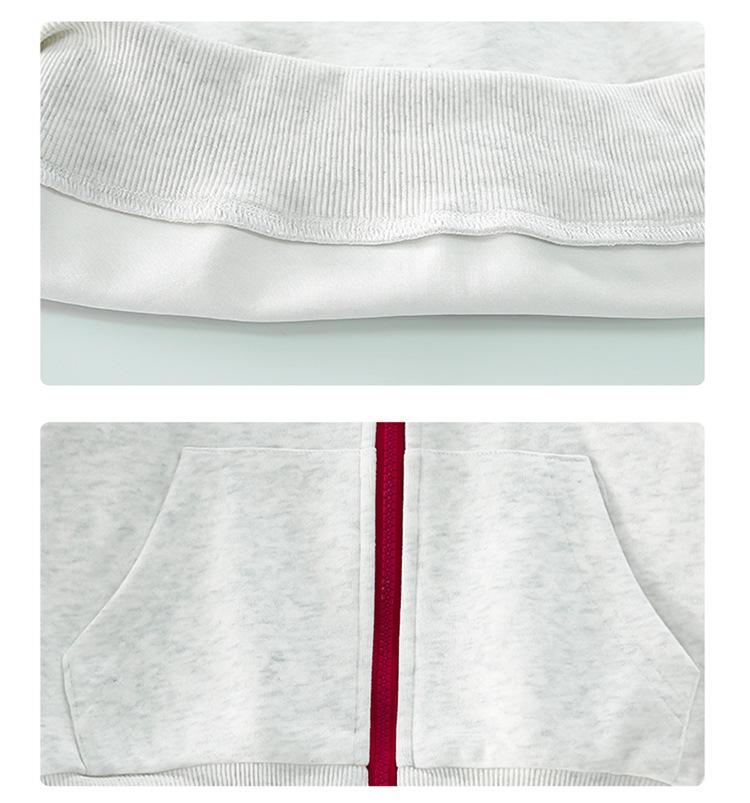 2025 Trendy Girls' Autumn & Spring Outfit: Korean Style Coat & Sweatpants Set