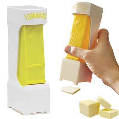 Feliator de Unt Tăietor Batoane Recipient Vas pentru Unt cu Capac Multifuncțional Inoxidabil