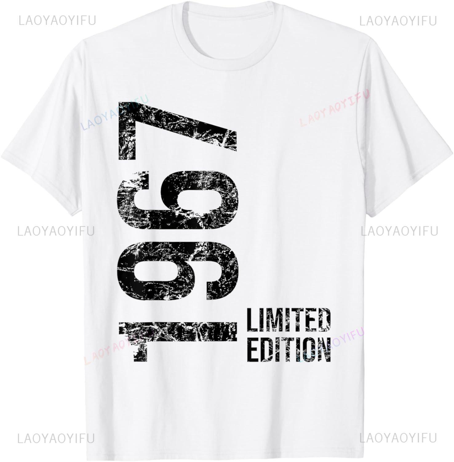 

58th Birthday 58 Years Old Man Woman Vintage 1967 T-Shirt Custom Printed Graphic T Shirts Streetwear Custom T-Shirt Camisas S