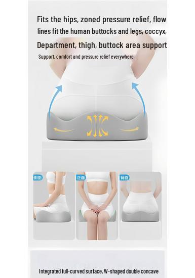 Comfortable Anti-Fatigue Seat Cushion for Long Sitting - Office, Dorm & Student Chair Support.