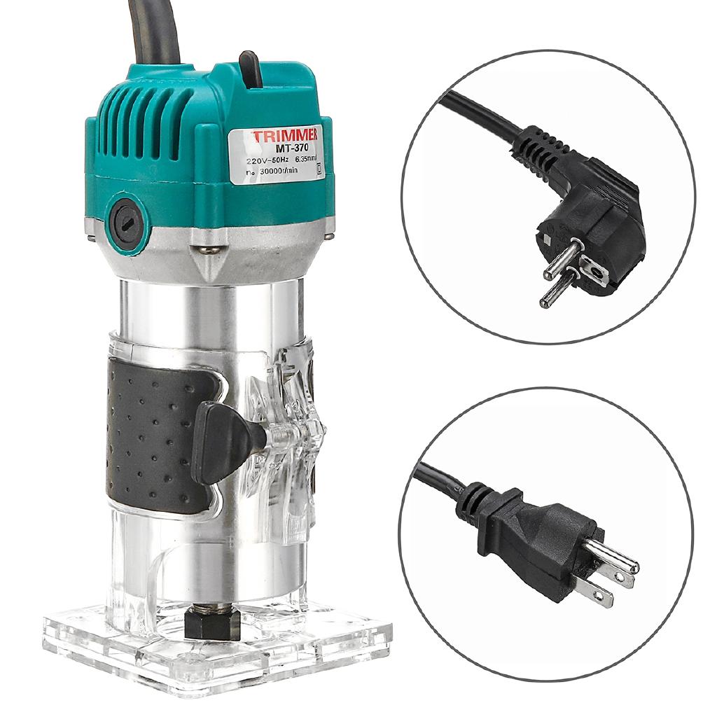 2200W 6.35mm Electric Hand Trimmer Wood Laminate Palms Router Joiners Router for Woodworking Power Tool Kit 110V/220V