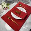 Linen Wedding Dinner Cloth Napkins 40x40cm Solid Color Hotel Table Napkin Christmas Birthday Party Serving Table Decor