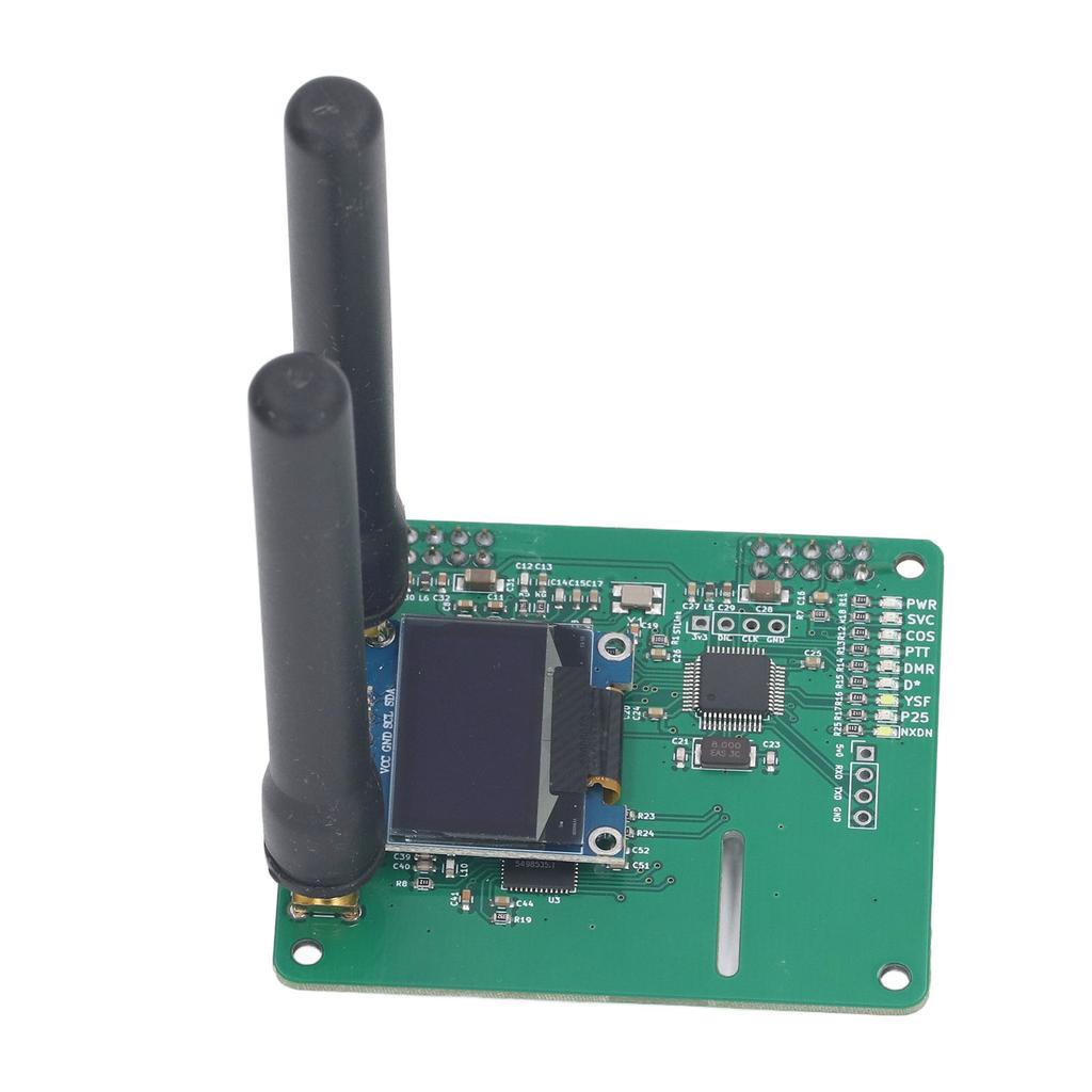 MMDVM Duplex Hotspot Modul Dual Hat Board UHF VHF Dualantenne mit 0,96 Zoll organischem LED für DMR YSF
