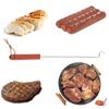 BBQ Obracečka Hák Obracečka na jídlo Nerezová ocel Obracečka na gril Vidlička na maso Kuchyňský gadget Obracečka na gril Vaření Nářadí
