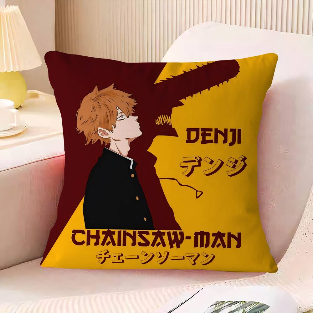 

C-Человек-бензопила Аниме Наволочка 30x50 Полиэстер Подушки для дивана Декоративные накидные подушки Домашнее украшение Наволочка 16x16Inch