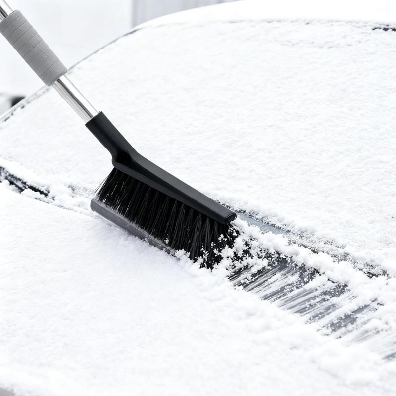 1PC Winter Car Windshield Snow Removal Tool - Detachable 2-in-1 Brush & Scraper, Ice Scraping & Snow Sweeping Accessories