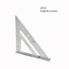 New 7Inch Triangle Ruler Measurement Tool Aluminium Alloy Carpenter Tools Inch Metric Angle Ruler Speed Square Woodworking Tools