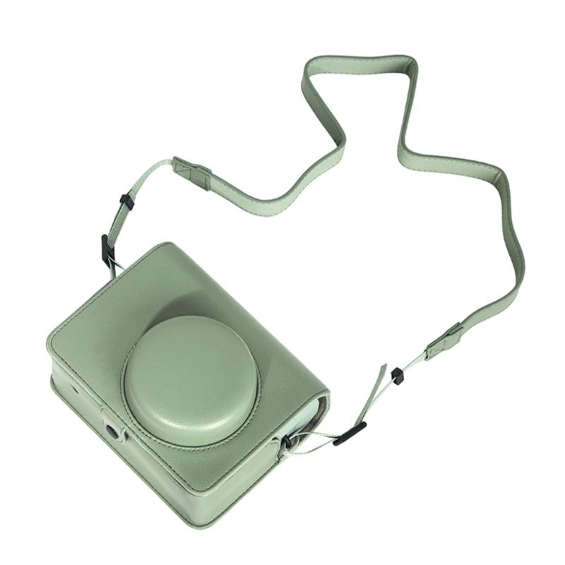 Etui na aparat PU skórzane miękkie silikonowe etui torba na aparat na film szerokoformatowy 400 z paskami na ramię