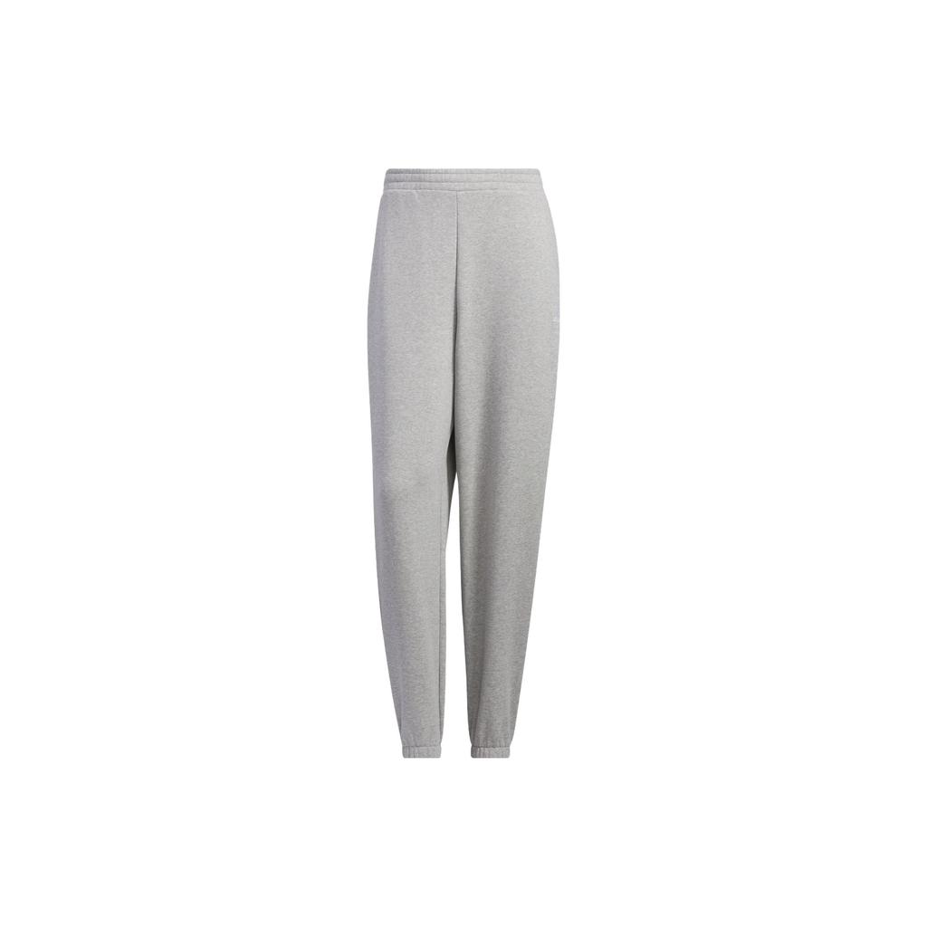 Adidas Solid Color Logo Label Thickened And Fleece Lined Elastic Cuff Loose Fit Knitted Sweatpants Unisex IV7608