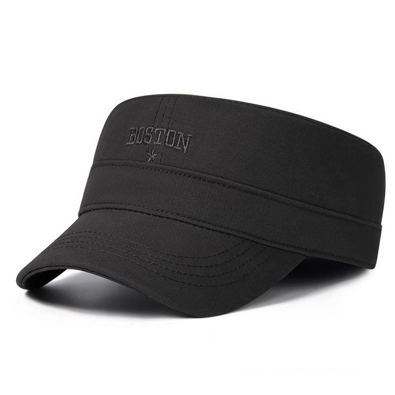 

Четыре сезона плоская кепка мужская уличная вышитая бейсболка с шитьем чёрный