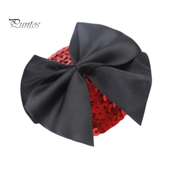 1 Pair Chest Patches Anti-exposure Bow And Sequin Decor Nipple Covers Reusable Lightweight Nipple Stickers Couple Sex Product for Parties And Dates