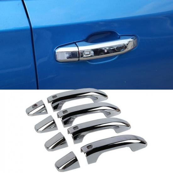 Chrome Door Handle Covers Trim For + Chevy Silverado w/Passenger Keyholes US