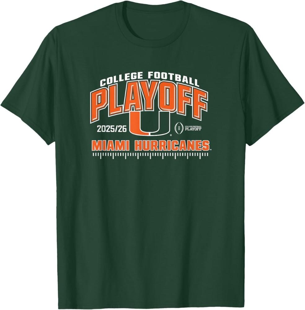 Miami Hurricanes College Football Playoff CFP 26 Green TShirt Unisex T-Shirt