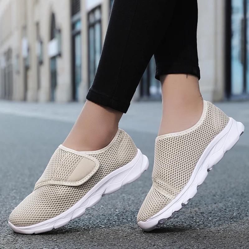 Casual Wide Feet Swollen Shoes Thumb Eversion Soft Comfortable Diabetic Shoe Walking