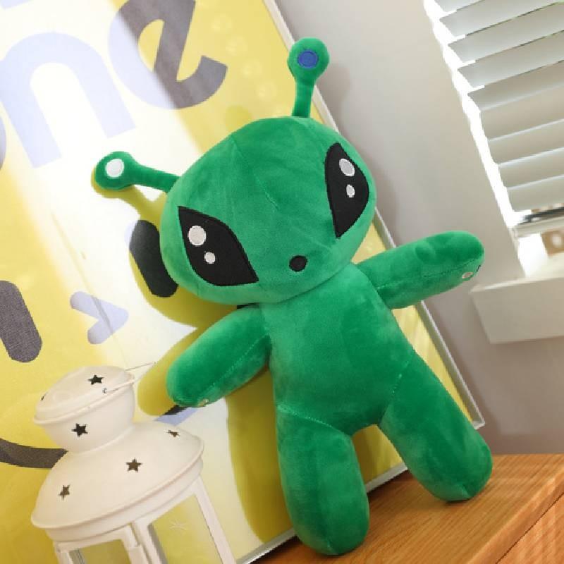 Big Green Eyed Alien Plush Toy Boys Girls Sleep Companion Birthday Doll Present
