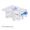 Transparent Acrylic Water Tube Soft Pipe Fixture for Fish Tank Aquarium(double Holes Fixture)