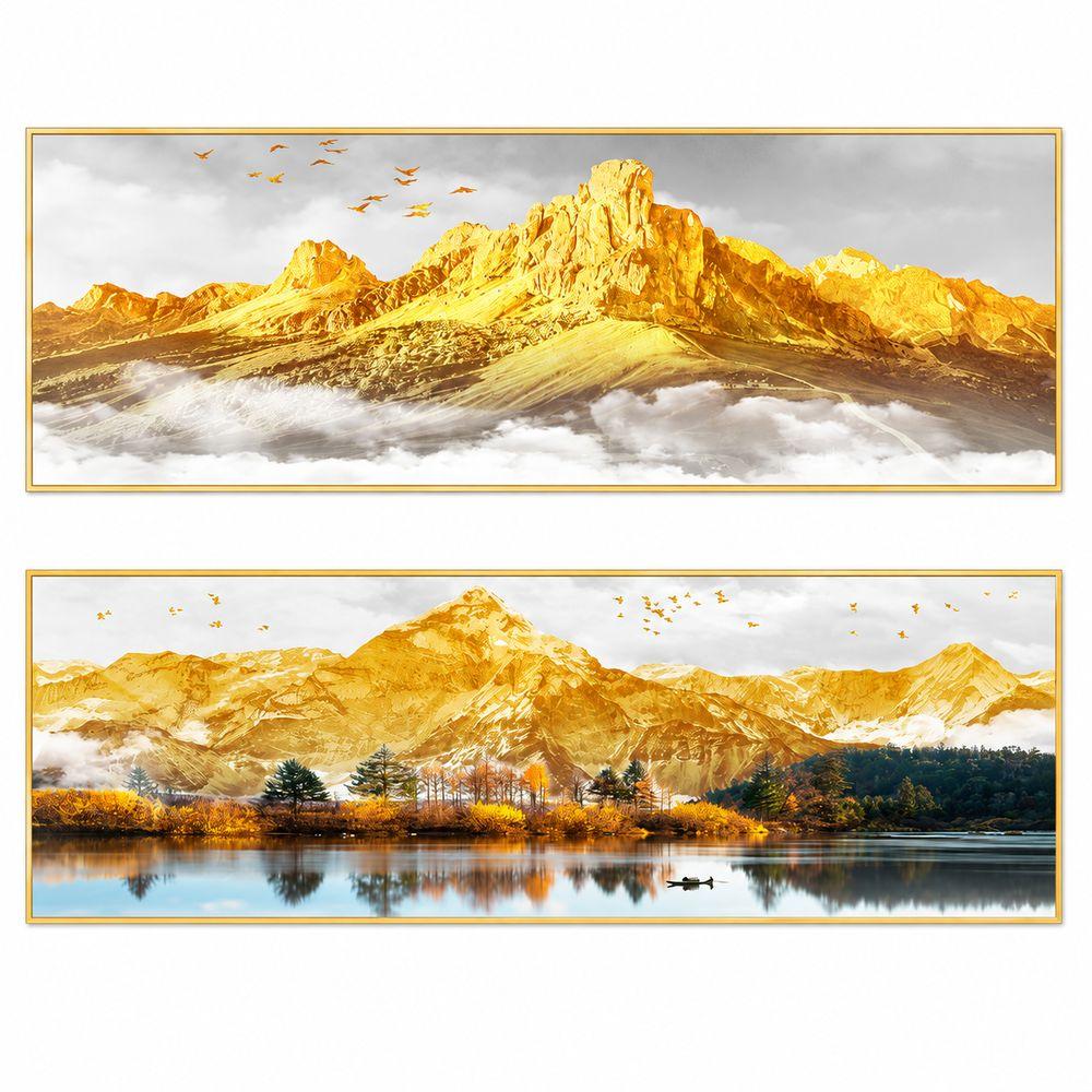 Mountain Landscape Bedside Decorative Paintings for Bedroom Living Room Bedside Background Wall