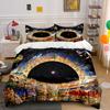 Fantasy Landscape Art Decoration Set Bedding Set with 1 Duvet Cover 2 Pillowcases Single Double King Queen Gift