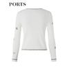 PORTS Women's Jacquard Knit Cardigan
