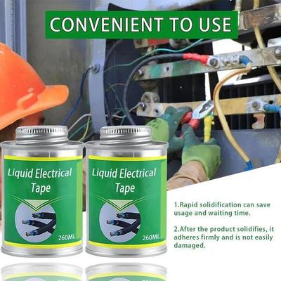 1Pc 100/260ml Liquid Electrical Tape Insulating Tape Rubber Electrical Wire Cable Coat Fix Line Glue Liquid Insulation Paste Sealant
