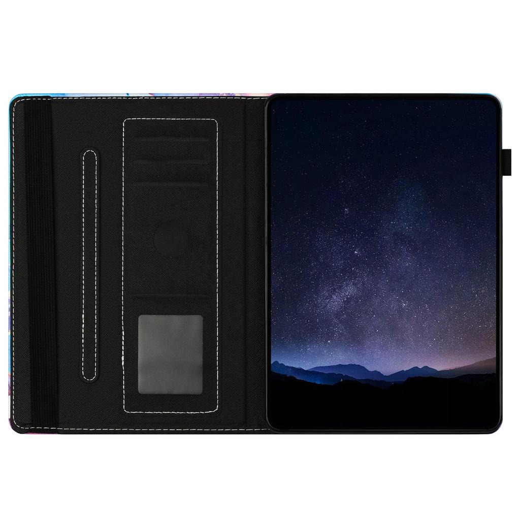 For iPad Mini/mini 2/mini 3/mini 4/mini (2019) 7.9 Inch Case Marble Leather Cover with Pencil Holder,Auto Wake/Sleep