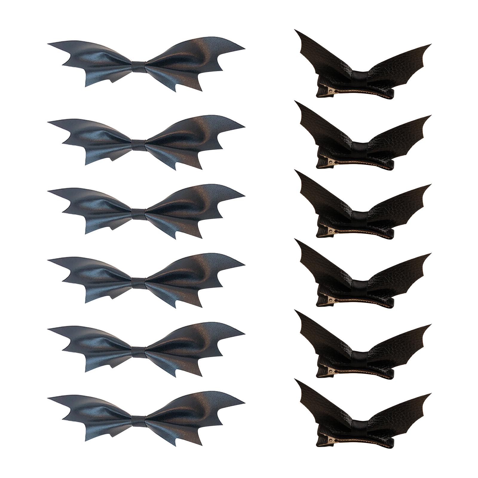 

Заколка для волос в форме крыла летучей мыши для женщин, заколка для волос в форме утконоса, готическая заколка для волос сбоку, праздничные заколки для волос 12 шт.