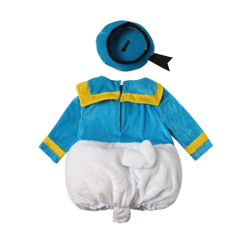 [SCLYX] Cute Sailor Uniform for Girls, Cute 2-Piece Set, Includes Mini Hat, Duck Costume, Duck Clothing, Duck Kigurumi Costume, Duck Costume,