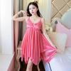 8 Colors Women's Silky Sleepwear Dress Sleeping Dress Nighties Pajamas Dress Sexy Nightwear Night Dress for Women