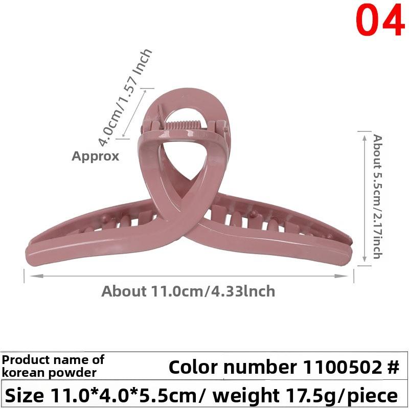 Cross-shaped Large Hairpin Girl's Top Clip Bath Hairpin Back of The Head Grab Clip
