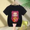 Movie Crew Neck Cartoon Girls Boys Tee Kids Girls Parent-Child T-shirt Fashion Casual Tops Casual Baby Clothes