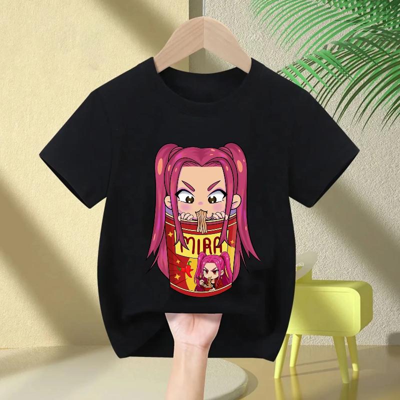 Movie Crew Neck Cartoon Girls Boys Tee Kids Girls Parent-Child T-shirt Fashion Casual Tops Casual Baby Clothes