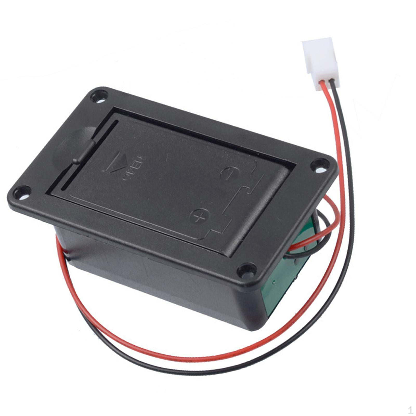 

Батарейный отсек для гитарного звукоснимателя 9В с кабелем и штекером для легкой установки