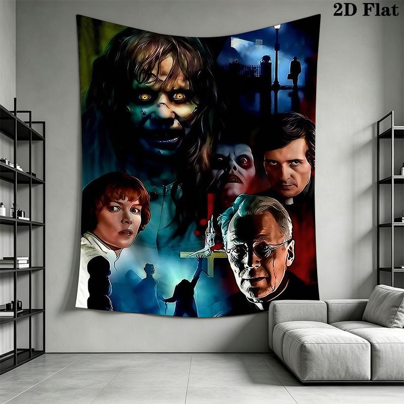 Horror Movie Characters Tapestry Tapestry Background Cloth Fashion Print Homestay Soft Decoration Tapestry Background Wall Hanging Cloth