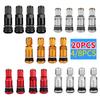 4/8/20pcs Tiges de Valve pour Pneu de Roue Tubeless de Voiture Alliage d'Aluminium Bouchons de Tige de Valve pour Pneu de Roue Tubeless de Voiture Accessoires Automobiles