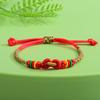 Handgefertigtes Fünffarbiges Knottenarmband: Ethnischer Stil Drachenbootfest-Accessoire für Erwachsene & Kinder