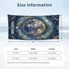 Starry Night Dreamscape 1 Theme Quick Dry Beach Towel Custom Name Text Print Large Sand Resistant Towel Beach Vacation