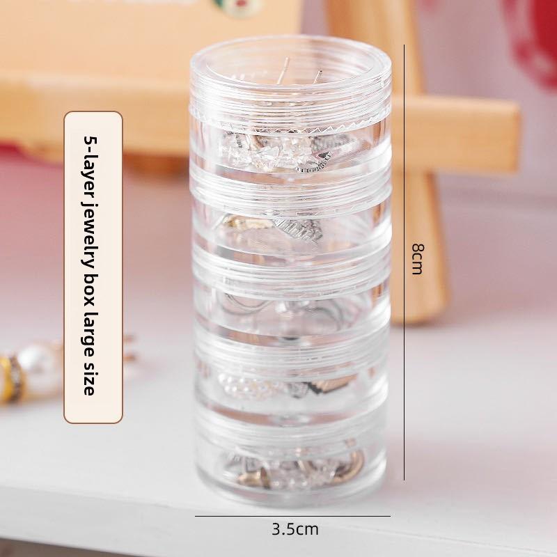 Multi-layer Portable Exquisite Superimposed Jewelry Storage Box