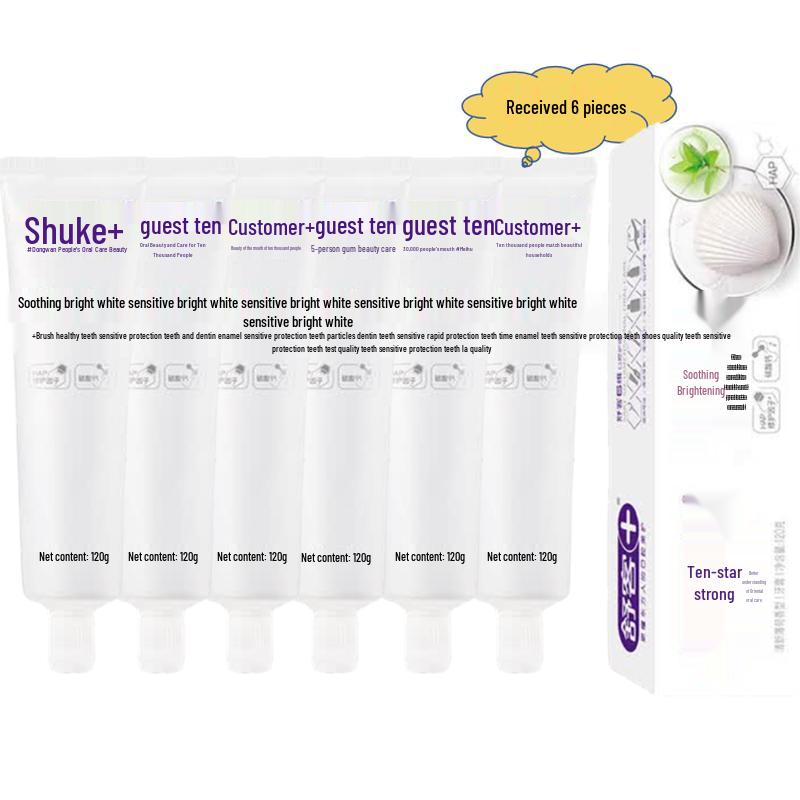 Shuke Anti-Sensitivity Whitening Toothpaste 6-Pack