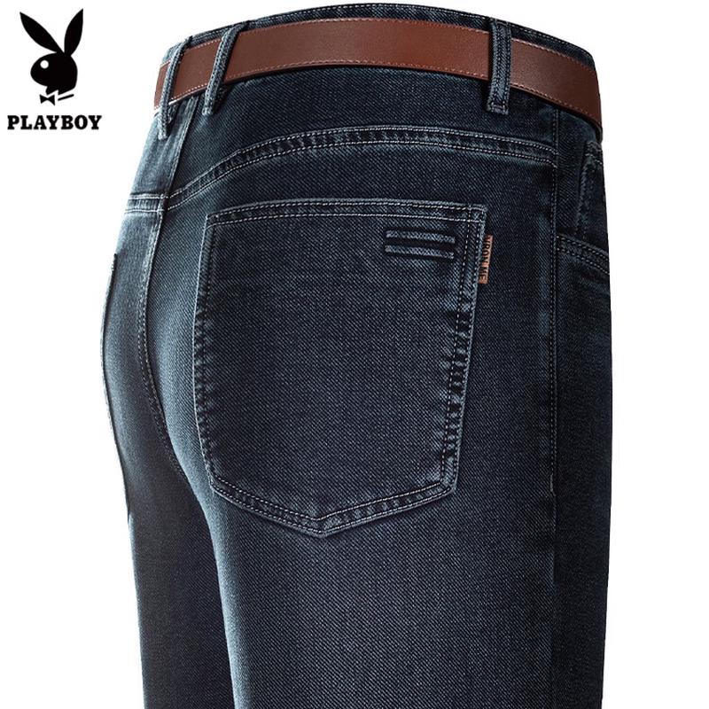 PLAYBOY Men s Slim-Fit Stretch Dark Denim Jeans 34