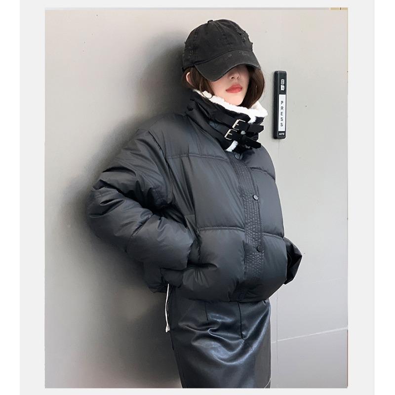 Fluffy And Short Down Jacket With Thickened Bread Coat For Women
