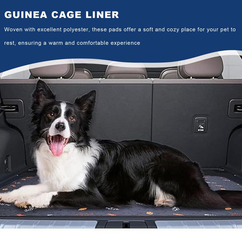 Guinea Pig Cage Lining Washable Pee Mats Reusable and Non slip Urinary Pad for Guinea Pig Cat Dog Bed small animal accessories