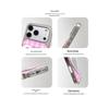 Pink Plaid Heart Mirror Phone Case for iPhone 6/7 Pro Max - Japanese Korean Style
